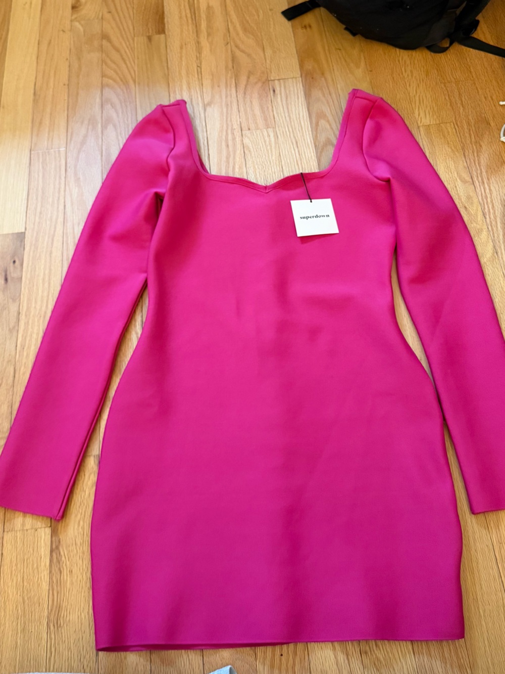superdown Fitted Hot Pink Bodycon Dress